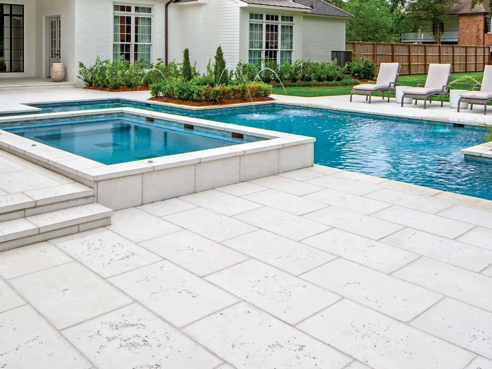 Paver pool deck