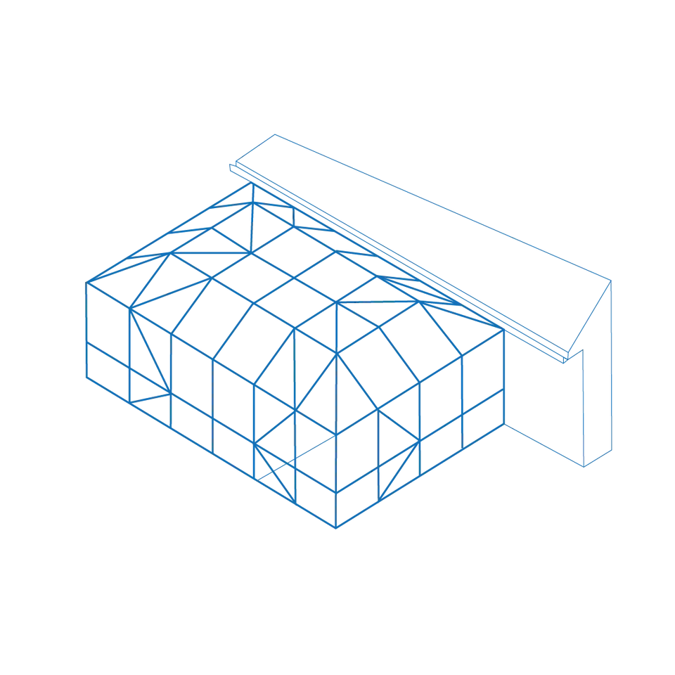 Mansard roof pool cage profile diagram