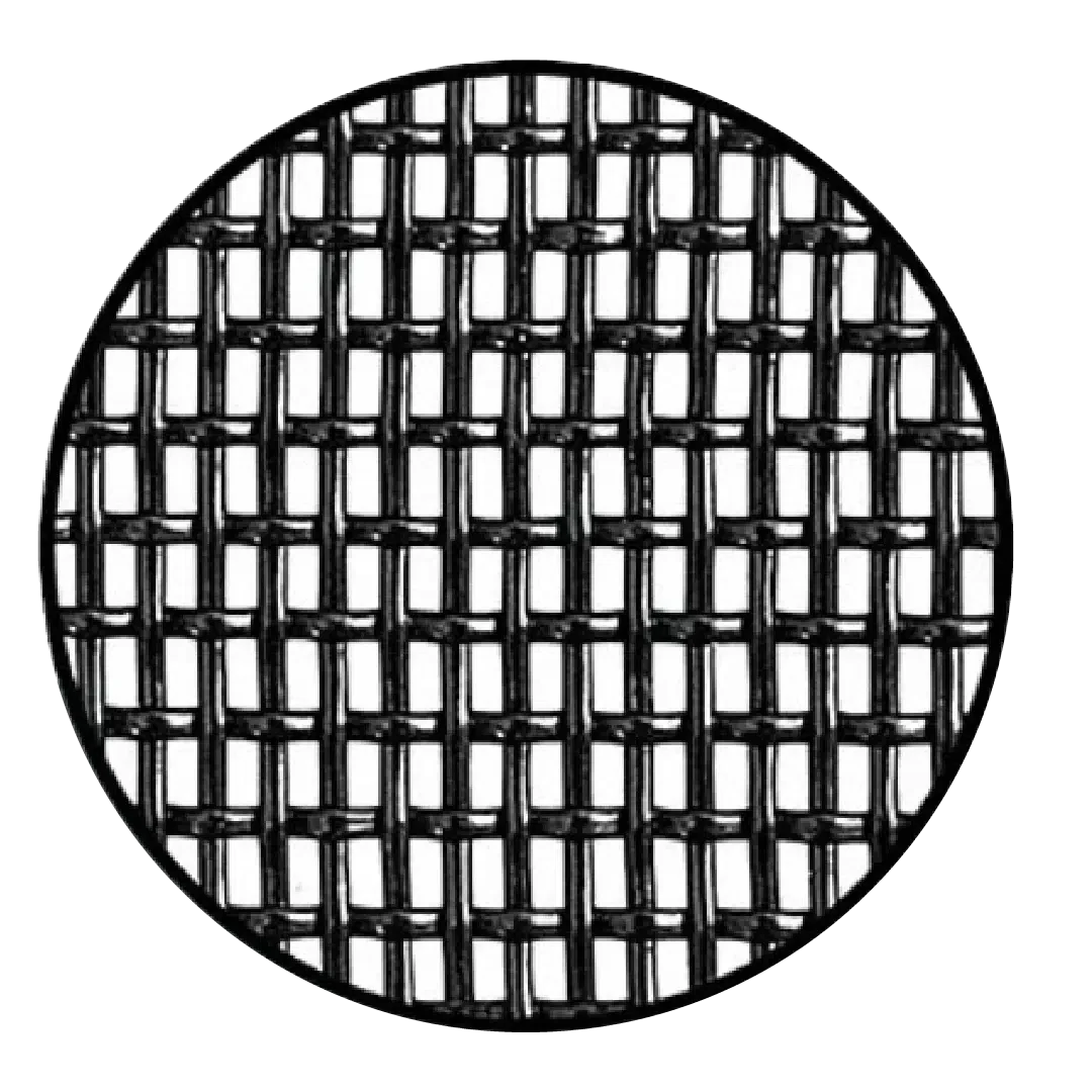 Standard 18x14 vinyl-coated fiberglass pool cage screen mesh swatch